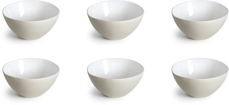 Medard de noblat - oslo blanco - cuenco pequeño 13 cm - 6 piezas - gres