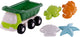 Cavallino Toys Cavallino Beach Kiepwagen con 4 forme di sabbia verde