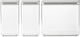 Brabantia tasty+ voorraadbussen - stapelbaar - 1,6 + 1,6 + 3,5 l - light grey