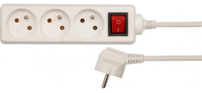 Vorel - power strip - 3 sockets - 3m cable - with earth - switch