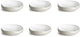 Medard de noblat - oslo bianco - piatto fondo 20 cm - 6 pezzi - gres