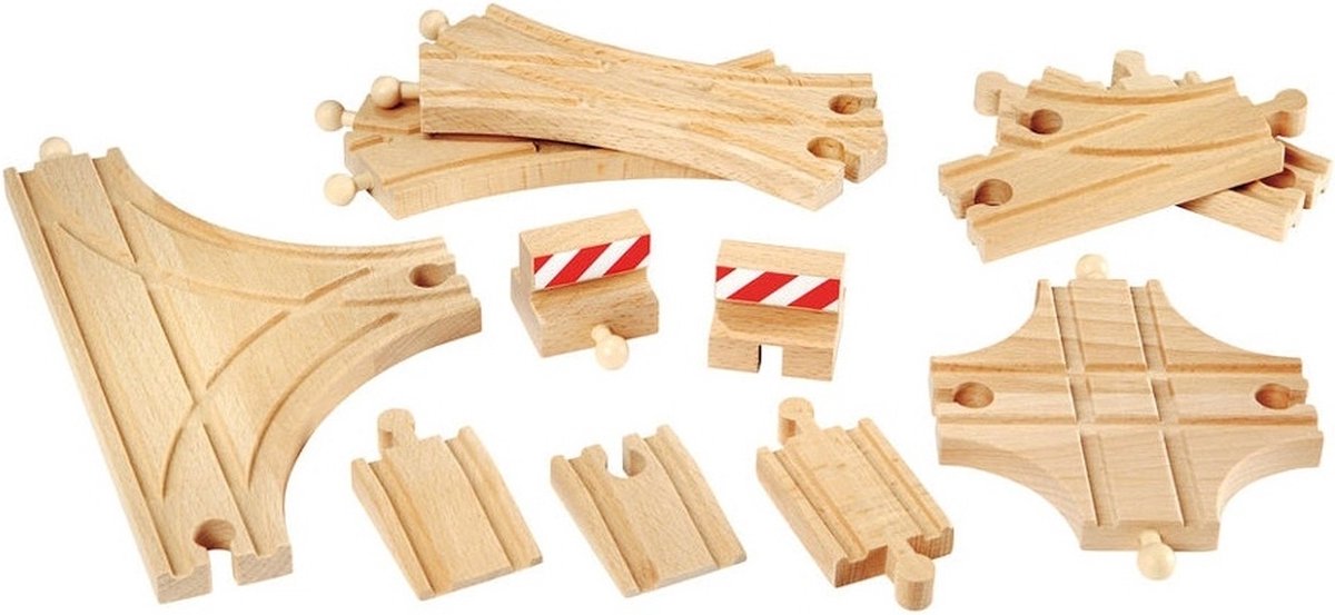 Brio rails uitbreidingsset voor experts - 33307 - treinbaanonderdeel