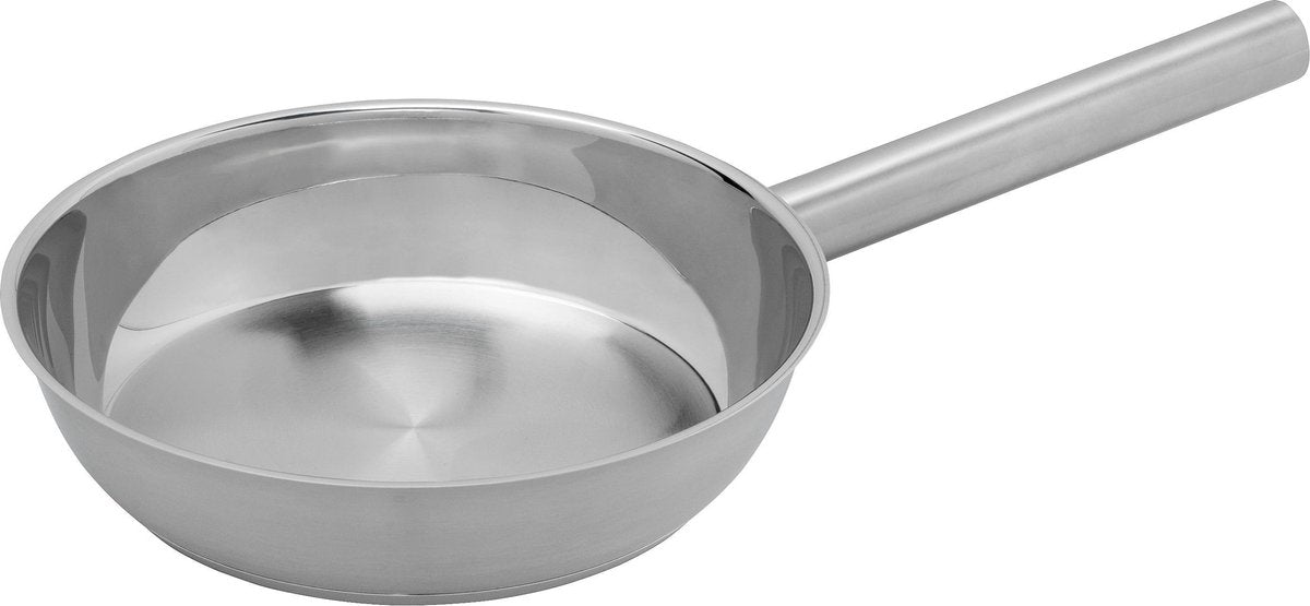 Sartén combekk forest pro ø 24 cm - sin pfas - 100% acero inoxidable reciclado - apta para inducción - apta para lavavajillas