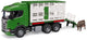 Bruder Scania Super 560R Veepersportwagen con 1 vaca