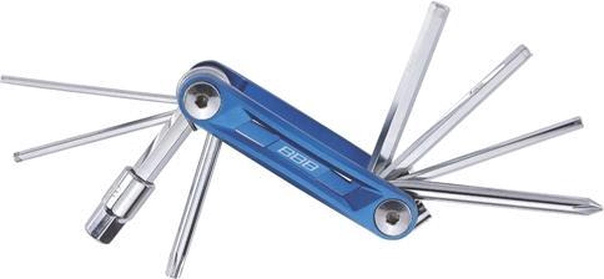 Bbb cycling primefold s fietsgereedschap - gereedschapset - multi-use - inklapbare multi-tool voor fiets - 9 functies - btl-48s