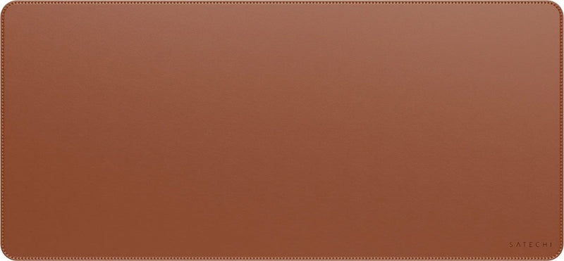 Satechi vegan-lederen premium desk mat – multifunctioneel gebruik – duurzaam milieuvriendelijk materiaal – waterbestendig - bruin