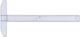 Gancio da disegno Aristo - lunghezza 40 cm - scala mm cm pollici - plexiglass trasparente - con borchie antiscivolo - ar-23174