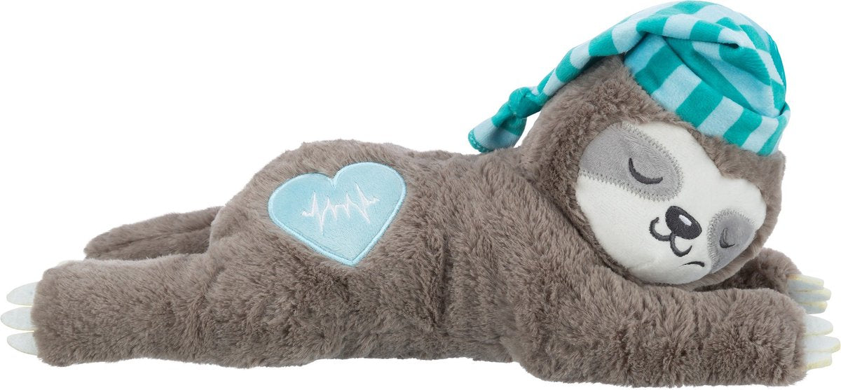 Trixie Plush Sloth Grey with Heartbeat per cucciolo