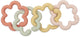 Jollein anelli giocattolo in silicone - giocattoli per bambini - fiori