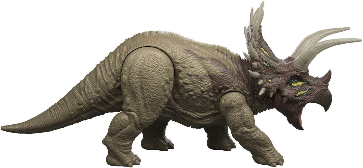 Sopravvivenza nel mondo giurassico Mattel - ruggito selvaggio - triceratopo