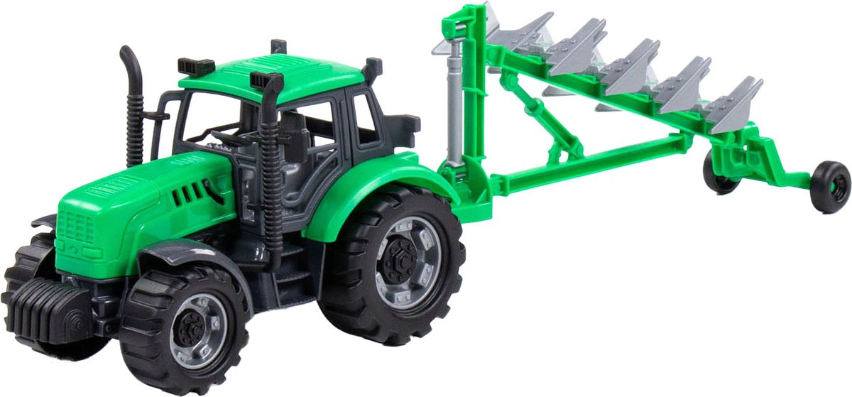 Cavallino Toys Cavallino Tractor con Ploeg Green, Scala 1:32