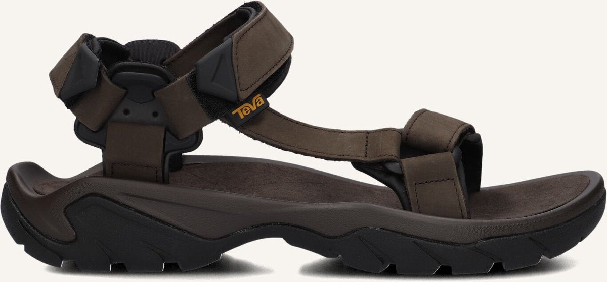 Sandalias de hombre Teva m terra fi 5 universal de cuero - café turco