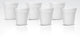 Bialetti - espressobekers - set van 6 - wit