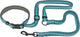 Trixie Correa para correr - Correa para correr para perros - 133-180x2,0 cm petróleo aqua