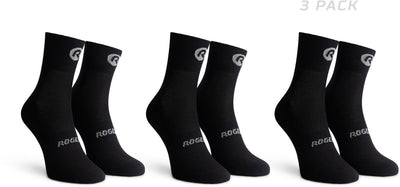 Calcetines de ciclismo Rogelli Core - paquete de 3 - negro - 36 39
