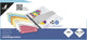 Trapezio strisce separatore Kangaro - 2 fori - 180 grammi - blu - 100 pezzi - 07070-03-tr