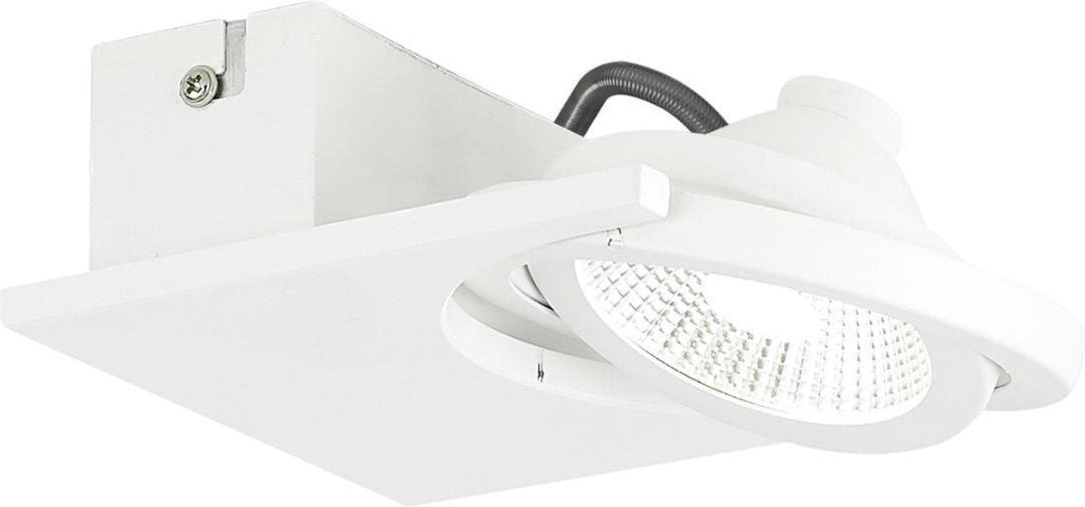 Eglo design brea - spot - 1 lichts - wit, helder