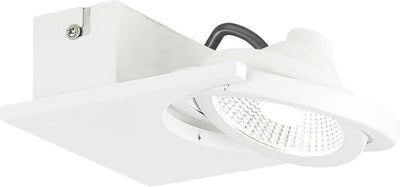 Eglo design brea - spot - 1 luz - blanco, transparente