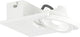 Eglo design brea - spot - 1 lichts - wit, helder