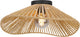 Eglo lavister plafondlamp - e27 - ø 39 cm - zwart bruin - papier