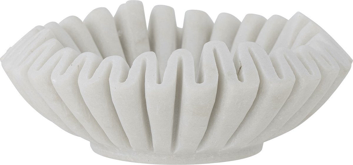 Ciotola Bloomingville harmonia marmo bianco ø17,5 x 6 cm