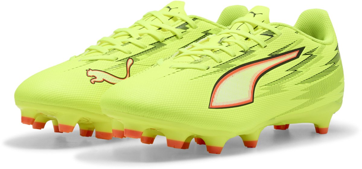 Puma ultra 6 play fg ag unisex sportschoenen - yellow alert- black-glowing red-lime squeeze