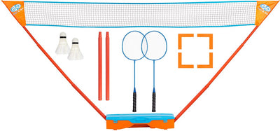 GO GO GO GO GO Instant Badminton Play set azul y naranja