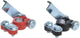 Proplus accupoolklemmen set - snelsluiting - rood en zwart - 12-24v - 4-6awg