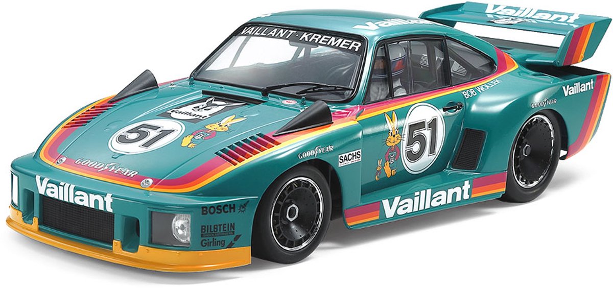 Tamiya model kit car - 20071 porsche 935 vaillant racing car plastic - 1:20 - maqueta