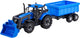 Cavallino Toys Tractor Cavallino con caricabatterie e ribaltatura blu, scala 1:32