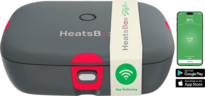 Faitron - heatsbox style + - lonchera eléctrica - acero inoxidable - lonchera calefactable - para comidas calientes - diferentes compartimentos - con aplicación - 220v