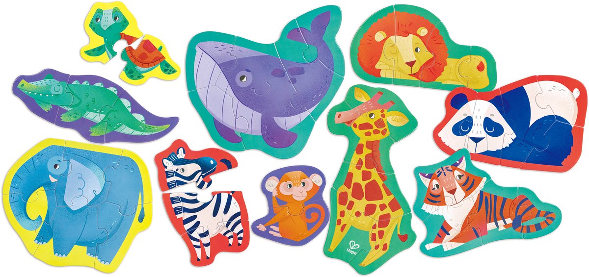 Rompecabezas de los amigos de la jungla de Hape