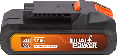 Batería powerplus dual power powdp9023 - 20v, 3.0ah - batería para dispositivos de 20v - indicador de alimentación LED - plataforma de batería