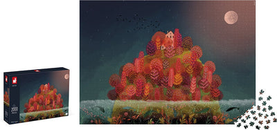 Janod - rompecabezas para niños - los colores rojos del otoño - 2000 piezas