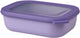 Mepal - recipiente para alimentos circular multitazón - 1000 ml - rectangular - lila vivo