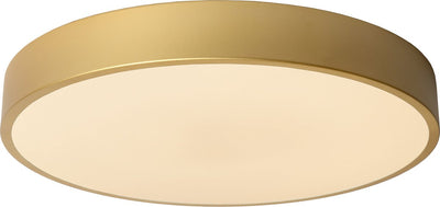 Lucide unar - lámpara de techo (lámpara de techo) - ø 39,5 cm - led 3 stepdim - 1x24w 2700k - latón dorado mate