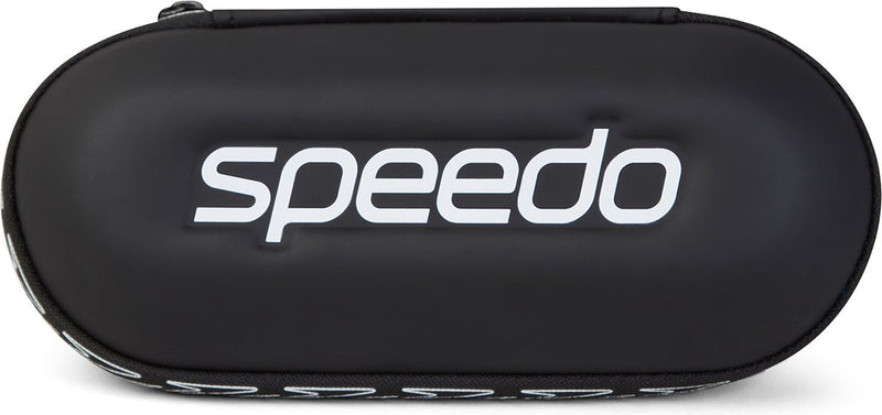 Speedo opbergdoos zwembril - hardcase beschermhoes voor zwembrillen duikbril - met afwateringsgaten - zwart