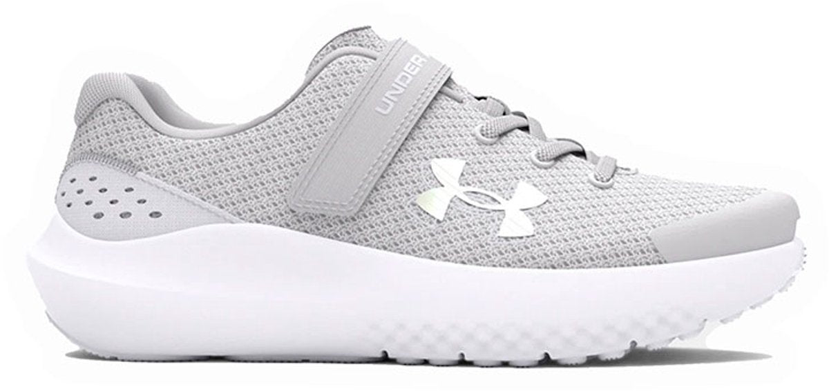 Under armour ua gps surge 4 ac-gris zapatos deportivos para niñas - halo gris - blanco - iridiscente