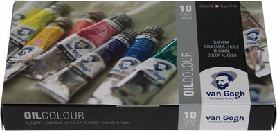 Van Gogh Oil Paint Basic Set con 10 colori in tubi di 20 ml