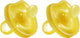 Ciuccio in gomma Natursutten - 0-6 mesi - scudo a farfalla - beccuccio anatomico - 2 pezzi