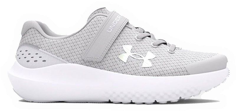 Under armour ua gps surge 4 ac-gris zapatos deportivos para niñas - halo gris - blanco - iridiscente