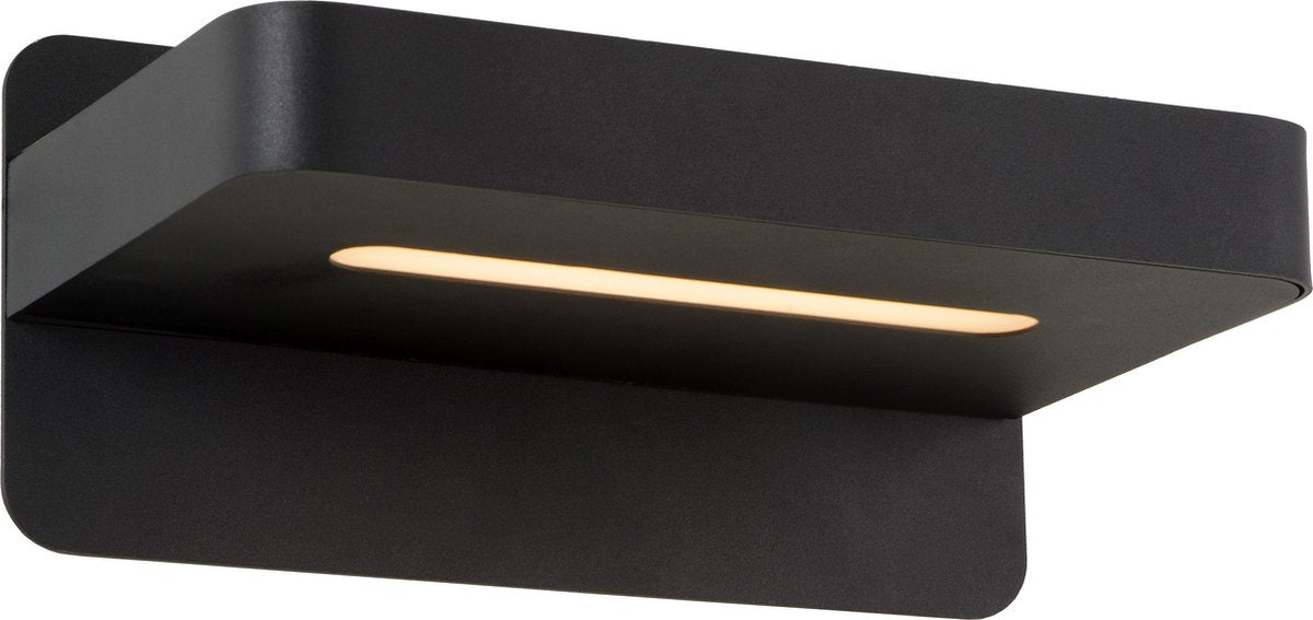 Lucide atkin - lampada da comodino applique - LED - 1x6w 3000k - con presa USB - nera