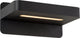 Lucide atkin - lampada da comodino applique - LED - 1x6w 3000k - con presa USB - nera