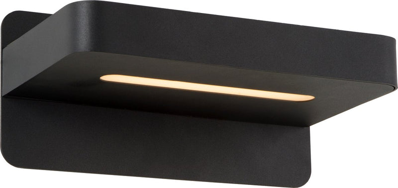 Lucide atkin - lampada da comodino applique - LED - 1x6w 3000k - con presa USB - nera