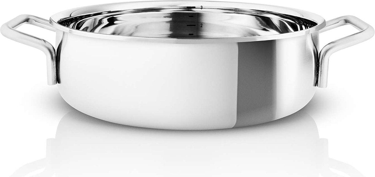 Sartén eva trio, doble asa - 24 cm - libre de pfas - acero inoxidable - | profesional
