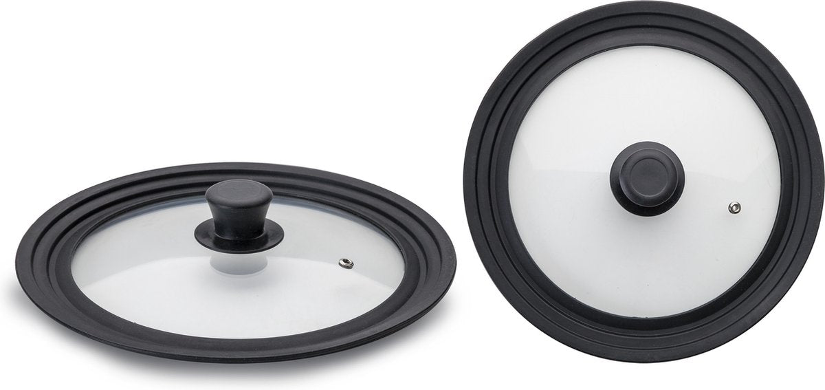 Ibili - deksel - glas - met siliconen rand - 24-26-28 cm