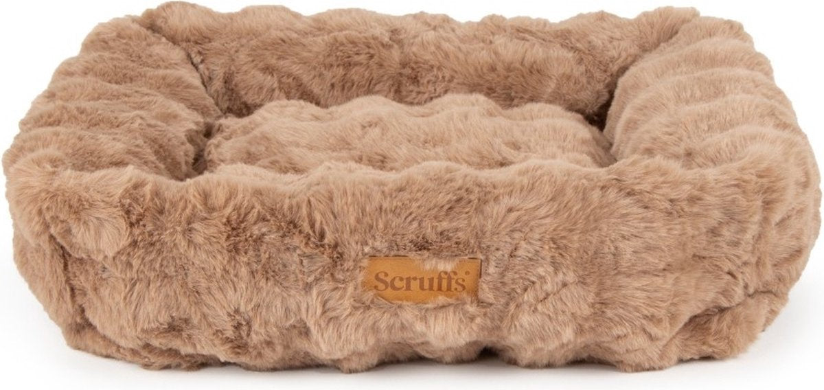 Scruffs - alpine box bed - hondenmand - taupe - large 75 x 60 cm