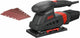 Levigatrice orbitale Skil 160w - levigatrice - superficie di levigatura 92 x 185 mm - aspirazione polvere - con morsetti e velcro - inclusi 3 fogli di carta vetrata - 7347 AA