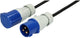 Max Hauri 163894 cavo di prolunga blu, nero 1,5 m H07RN-F 3G 1,5 mm² resistente all'olio, resistente ai raggi UV, resistente agli acidi