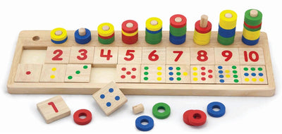 Vigatoys viga giocattoli - abbina i numeri - gioco di conteggio, aritmetica e ordinamento
